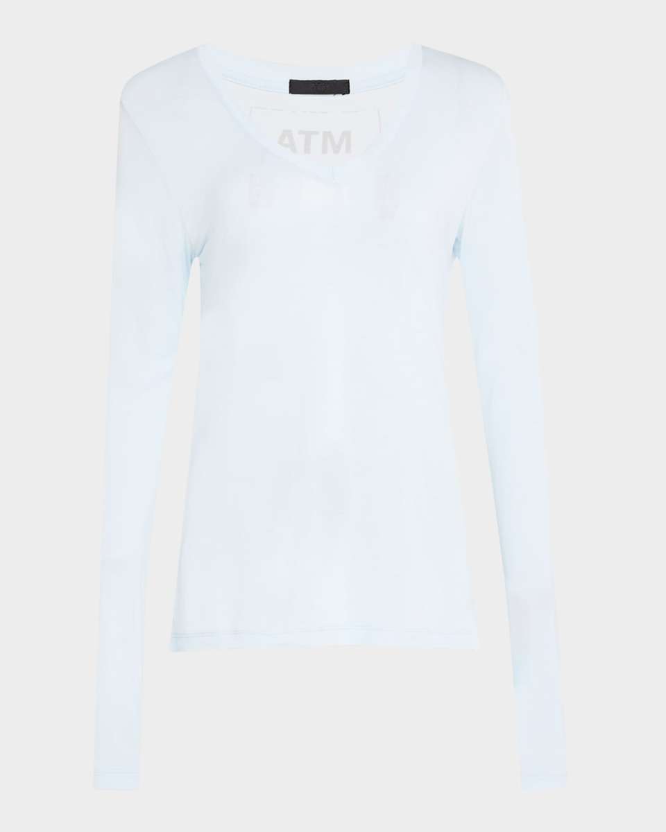 Modal Jersey V-Neck Top
